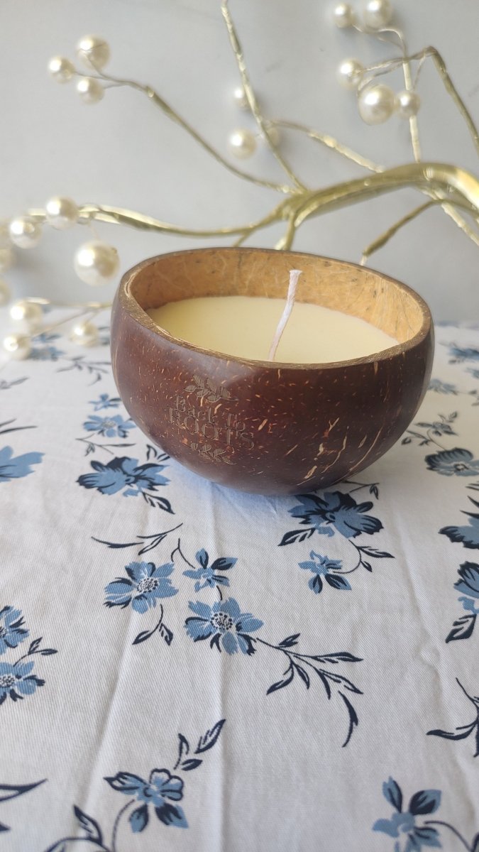 Buy Coconut Shell Eco-Friendly Candles I Diya I Diwali Decor I Scented Candle | Shop Verified Sustainable Candles & Fragrances on Brown Living™