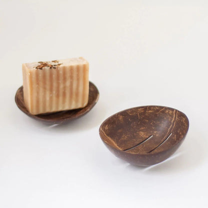 Coconut Shell Soap Dish | Natural Coconut | Bath & Hand Wash Accessories | Verified Sustainable by Brown Living™