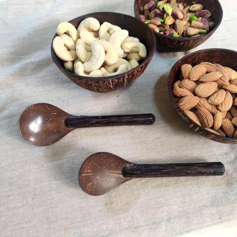 Buy Coconut Shell Spoons | Shop Verified Sustainable Plates & Bowls on Brown Living™