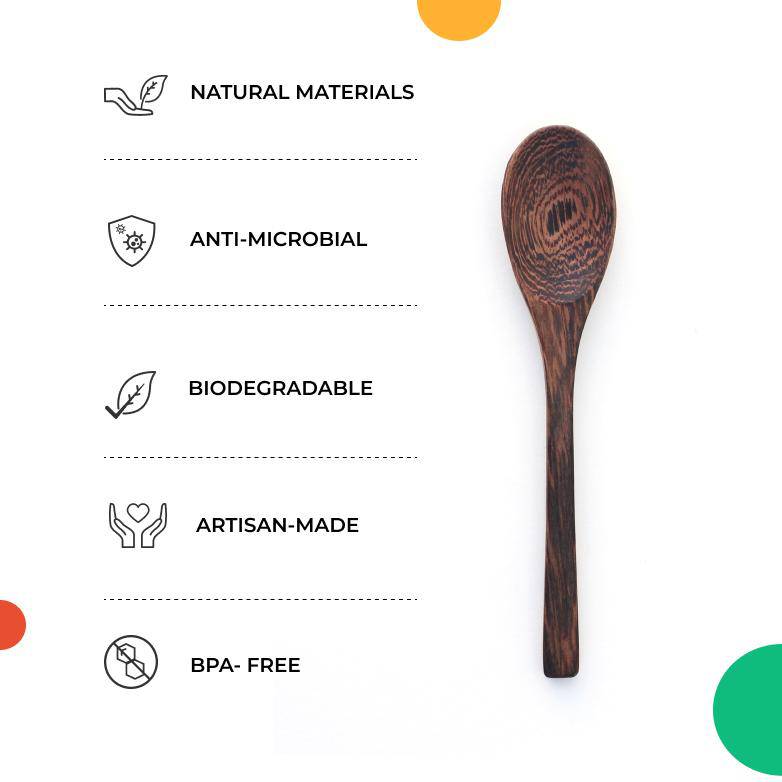 Coconut Snacking Bowl and Spoon Set | Verified Sustainable by Brown Living™