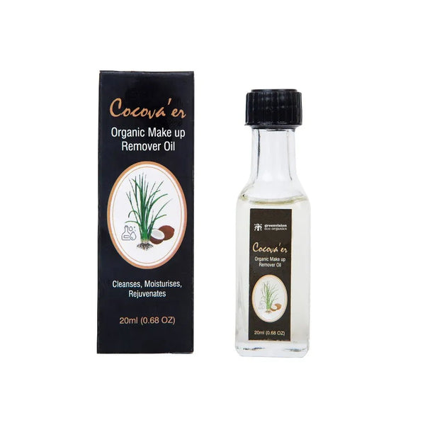 Buy Cocova’er Organic Coconut Oil -Vetiver Blend - Makeup Remover 20 ml | Shop Verified Sustainable Products on Brown Living