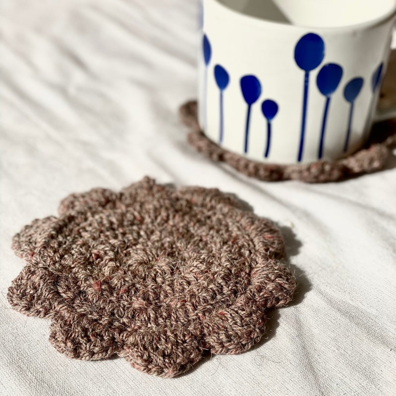 Buy Coffee and Cuddles - Gift Hamper | 2 Coffee Cups & 2 Wool Coasters | Shop Verified Sustainable Products on Brown Living