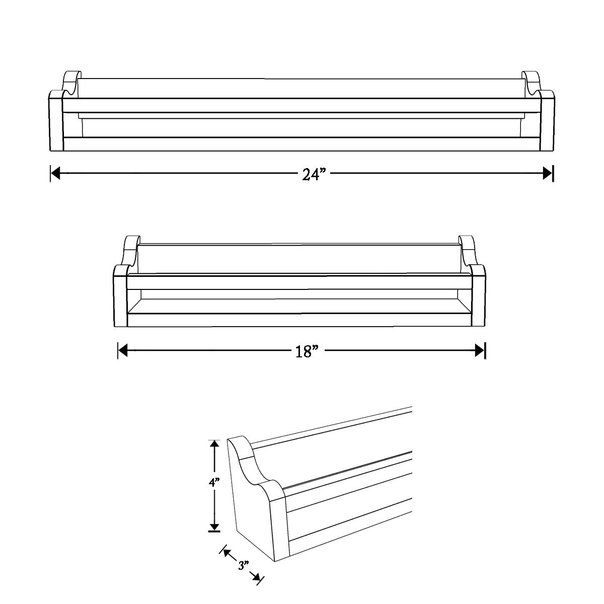 Coffee Cucumber | Wooden Wall Book Shelf | Verified Sustainable by Brown Living™