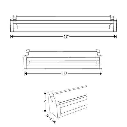 Coffee Cucumber | Wooden Wall Book Shelf | Verified Sustainable by Brown Living™