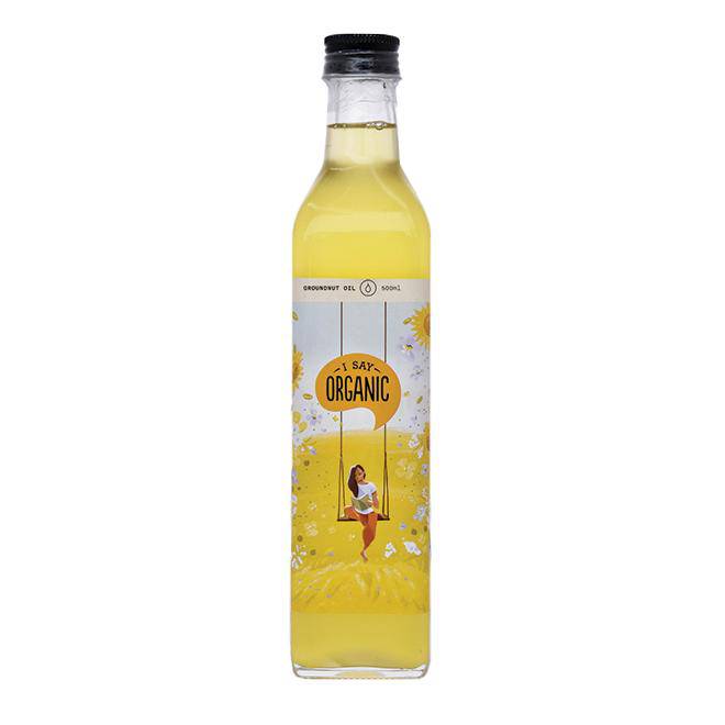 Cold Pressed Groundnut Oil - 500mL | Verified Sustainable by Brown Living™