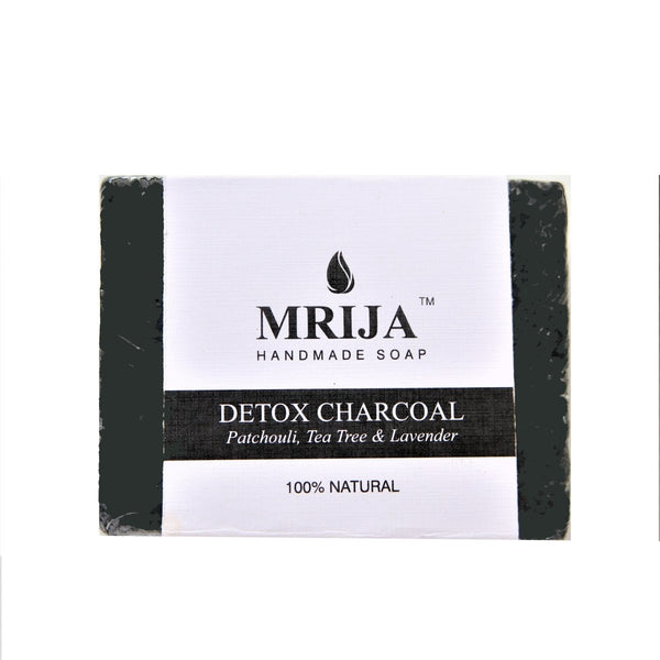 Buy Cold process Detox Charcoal made with tea tree oil | Deep Cleansing bar soap | 100 gms | Shop Verified Sustainable Body Soap on Brown Living™