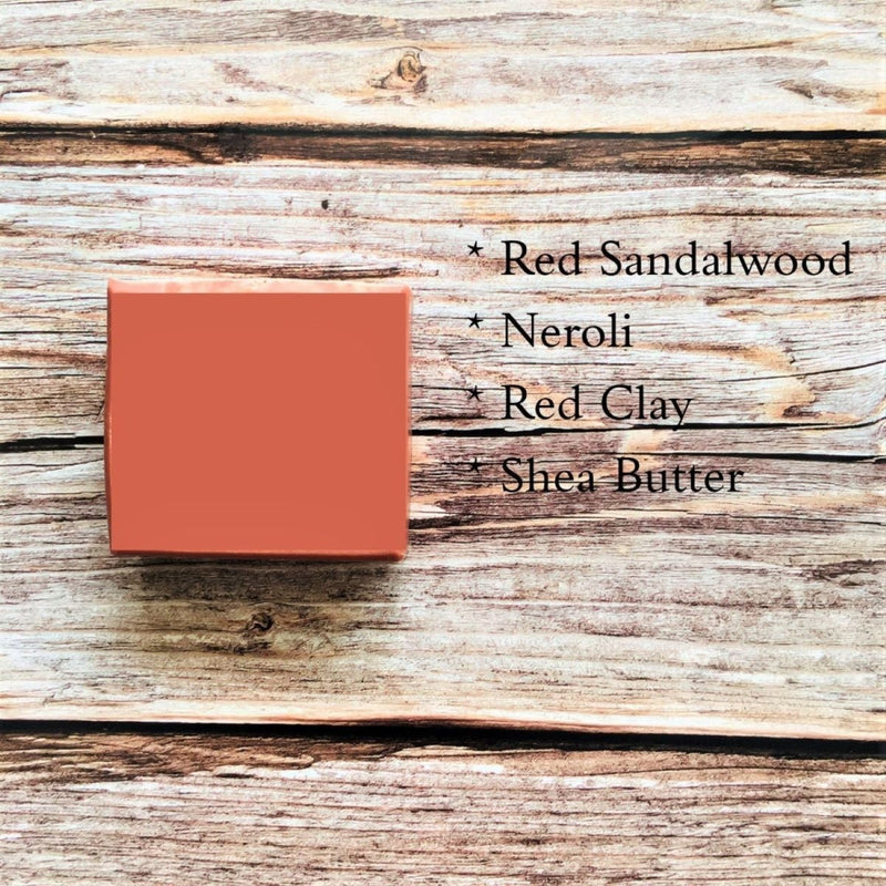 Buy Coldprocess Handmade Soap Agni- Red Sandal & Neroli Soap | 130 g | Shop Verified Sustainable Body Soap on Brown Living™