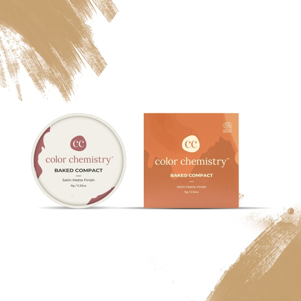 Certified Organic Baked Compact - Aura | Verified Sustainable by Brown Living™
