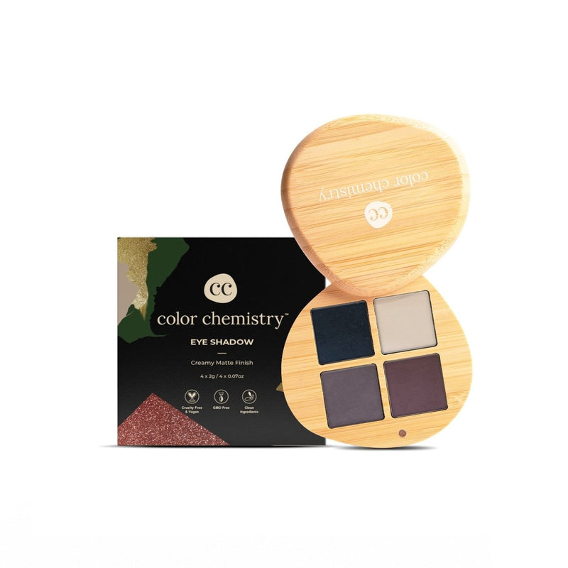 Buy Color Chemistry Certified Organic Eyeshadow Quad - Groundwork | Shop Verified Sustainable Products on Brown Living