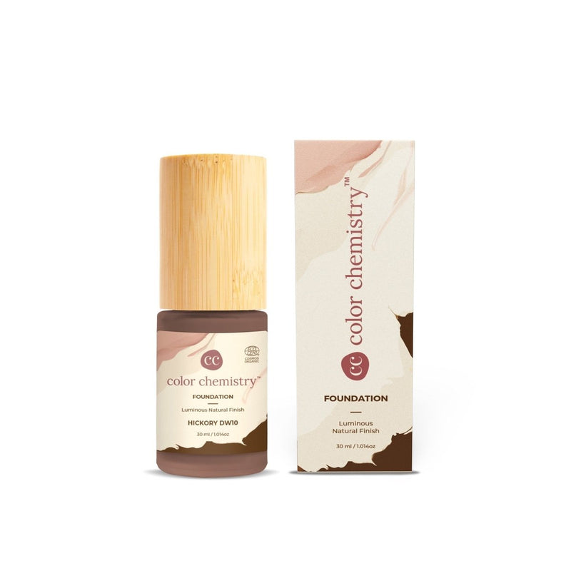Buy Color Chemistry Certified Organic Liquid Foundation- Hickory | Shop Verified Sustainable Makeup Foundation on Brown Living™