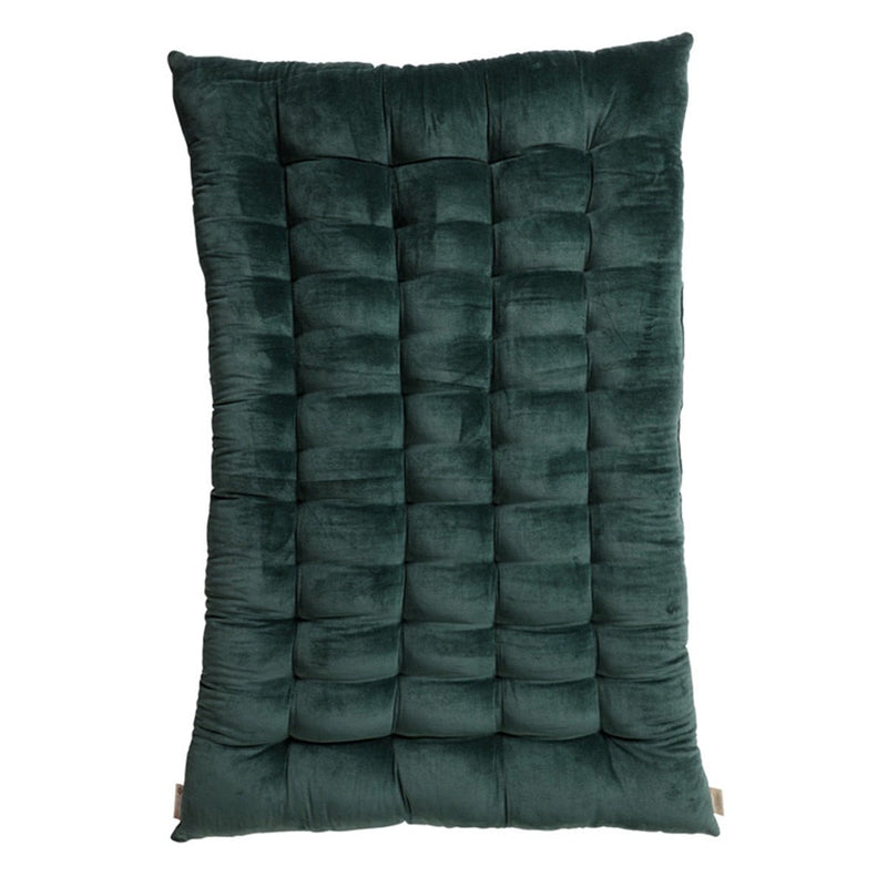 Buy Colour Blocking Velvet Futon (Green) | Shop Verified Sustainable Products on Brown Living