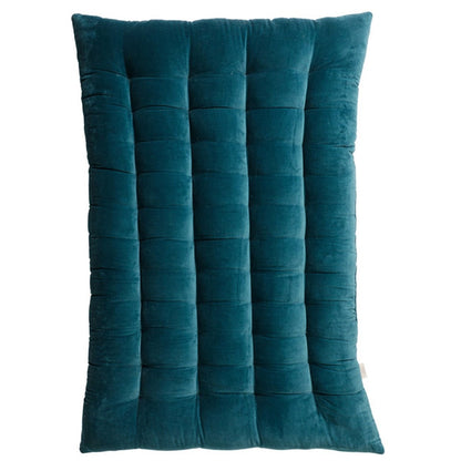 Colour Blocking Velvet Futon (Teal) | Verified Sustainable by Brown Living™