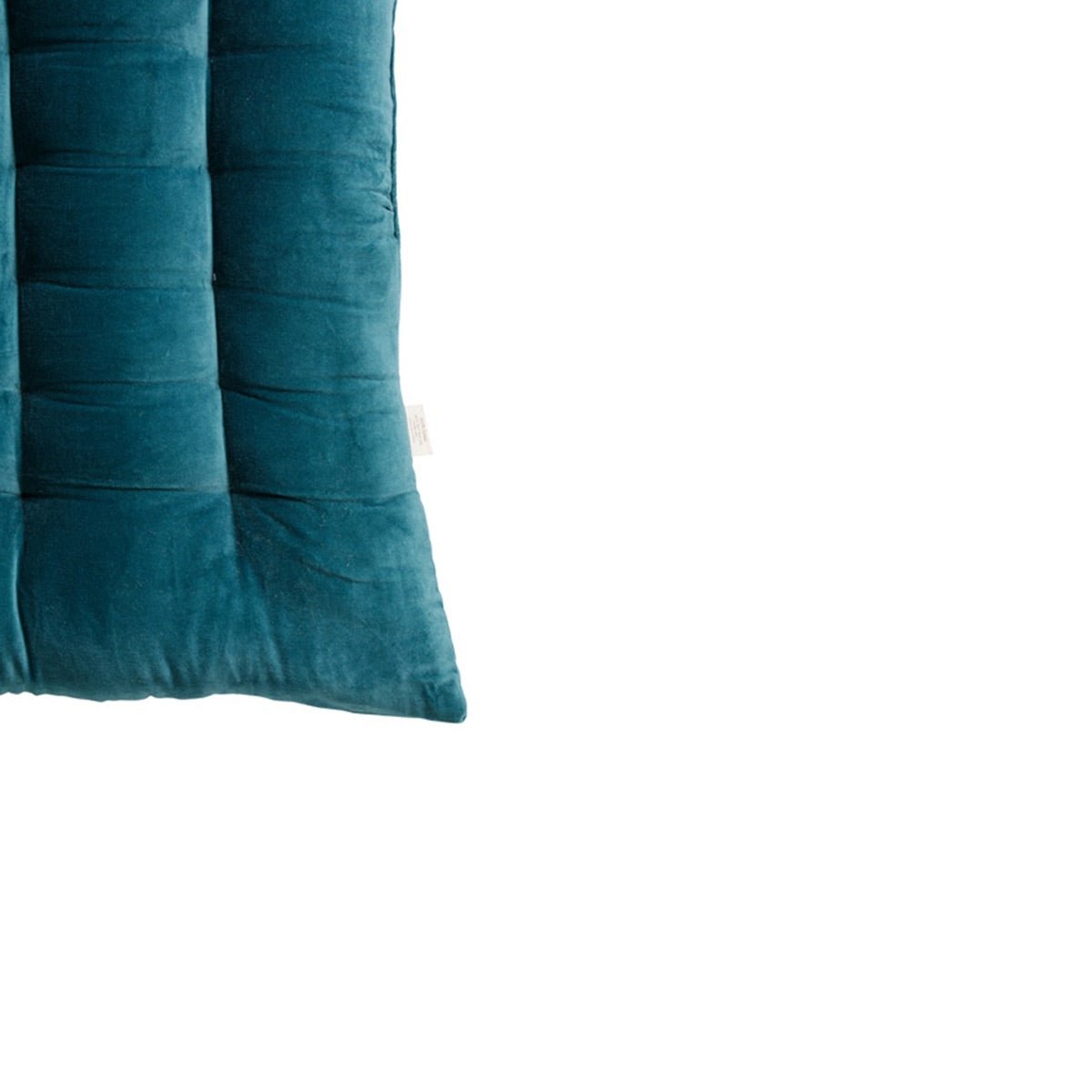 Colour Blocking Velvet Futon (Teal) | Verified Sustainable by Brown Living™