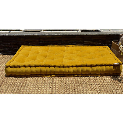 Colour Blocking Velvet Mattress (Light Pistashio) | Verified Sustainable by Brown Living™