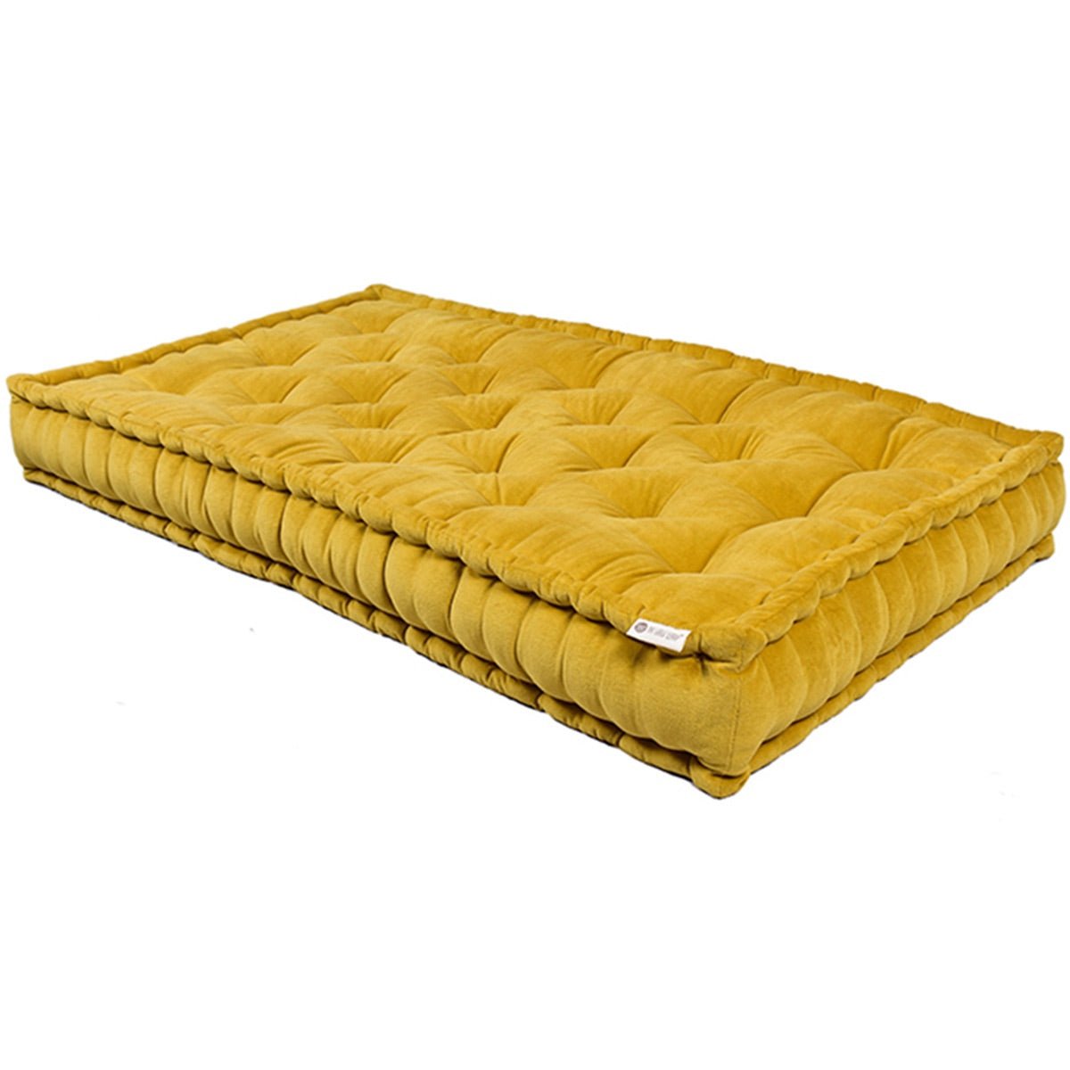 Colour Blocking Velvet Mattress (Light Pistashio) | Verified Sustainable by Brown Living™