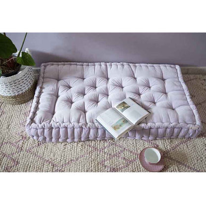 Colour Blocking Velvet Mattress ( Lilac) | Verified Sustainable by Brown Living™