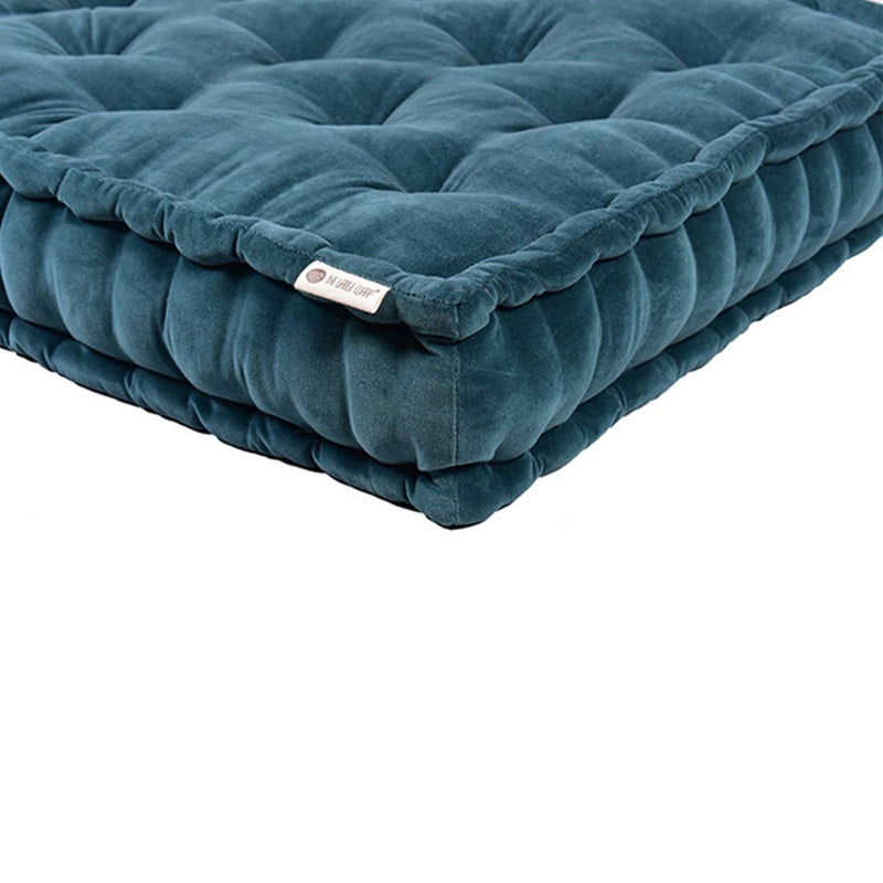 Buy Colour Blocking Velvet Mattress (Teal) | Shop Verified Sustainable Products on Brown Living