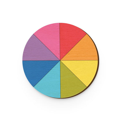 Colour Wheel Hand Painted Wooden Magnet | Verified Sustainable by Brown Living™