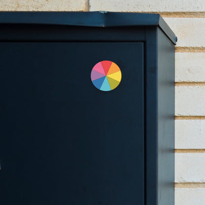 Colour Wheel Hand Painted Wooden Magnet | Verified Sustainable by Brown Living™