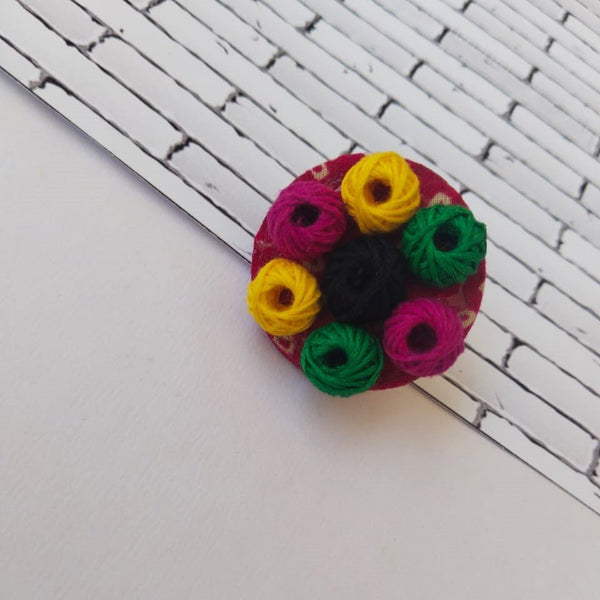 Buy Colourful Bandhani Ring | Shop Verified Sustainable Products on Brown Living