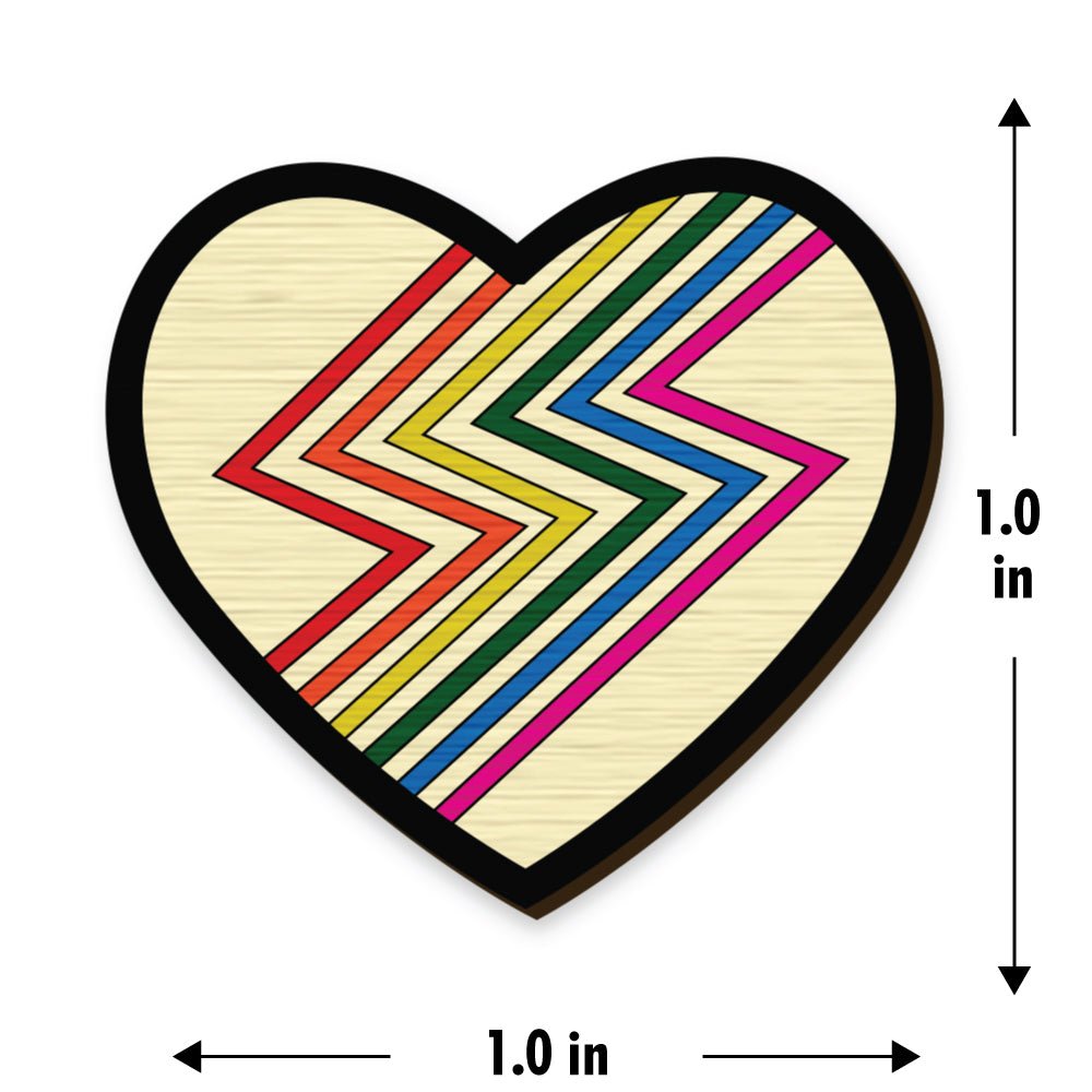 Colourful Heart Pin | Verified Sustainable by Brown Living™