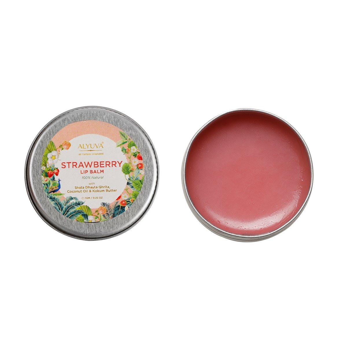 Combo of Ghee Enriched Strawberry & Orange Lip Balms | Verified Sustainable by Brown Living™