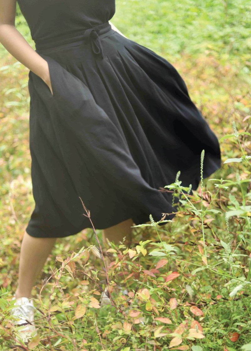 Buy Comfort Organic Cotton Pleated Skirt | Shop Verified Sustainable Womens Skirt on Brown Living™