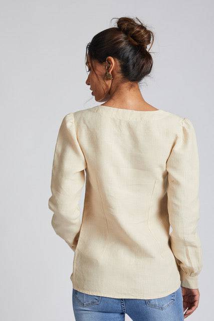 Buy Compass Asymmetric Top Light Beige | Shop Verified Sustainable Products on Brown Living