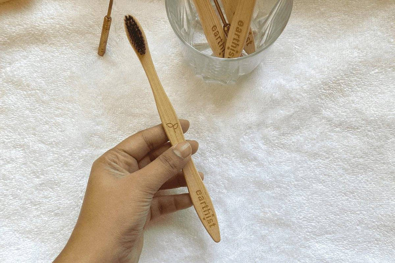 Buy Compostable Soft Bristles Bamboo Toothbrush- Pack Of 4 | Shop Verified Sustainable Tooth Brush on Brown Living™