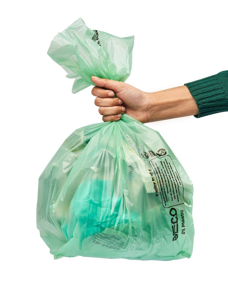 Compostable Garbage Bag Medium (15 Bags x Pack of 6) | Verified Sustainable Cleaning Supplies on Brown Living™
