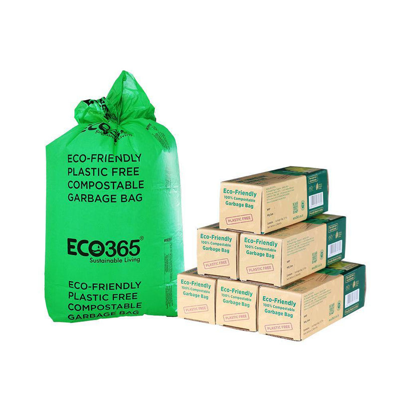 Buy Compostable Garbage Bags - 17X19 Small, Pack Of 90Pcs | Shop Verified Sustainable Cleaning Supplies on Brown Living™