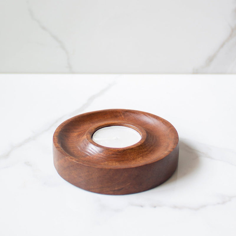 Buy Concentric Tealight Wooden Candle | Shop Verified Sustainable Candles & Fragrances on Brown Living™