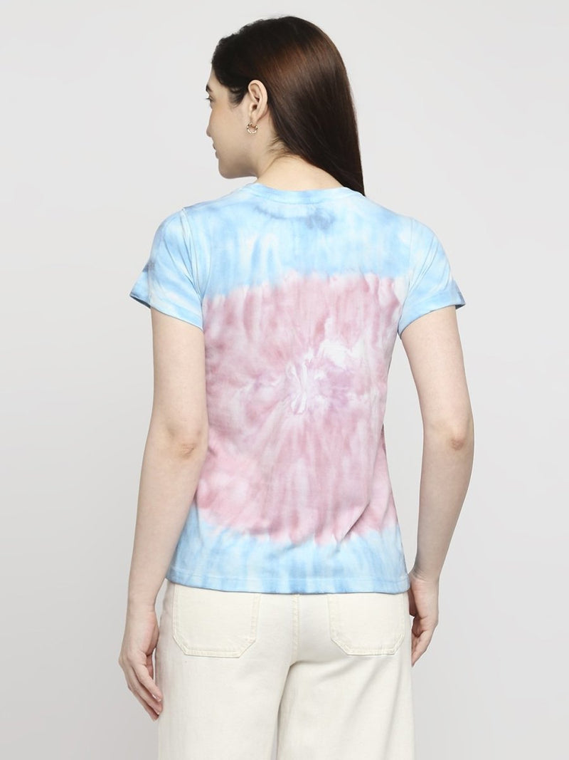 Buy Conscious Tie-Dye T-shirt | Recycled Polyester + Recycled Cotton Blend | Shop Verified Sustainable Products on Brown Living