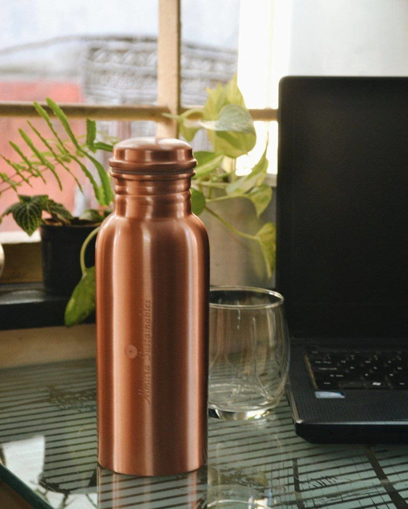Buy Copper Bottle 750 mL | Shop Verified Sustainable Bottles & Sippers on Brown Living™
