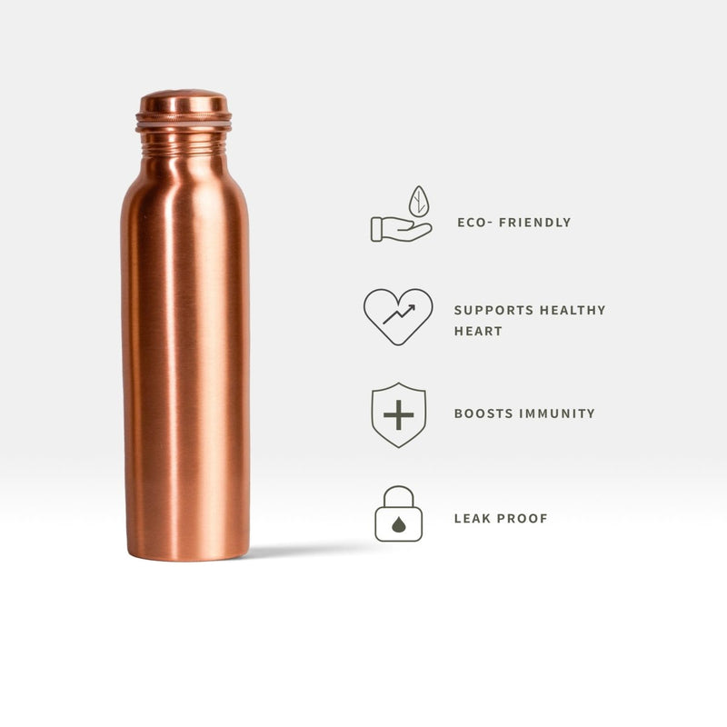Buy Copper Bottle - 950 ml | Shop Verified Sustainable Products on Brown Living