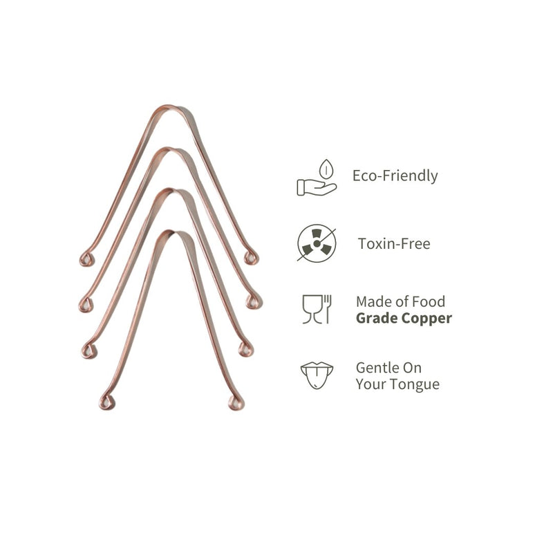 Buy Copper Tongue Cleaner - Set of 4 | Shop Verified Sustainable Products on Brown Living