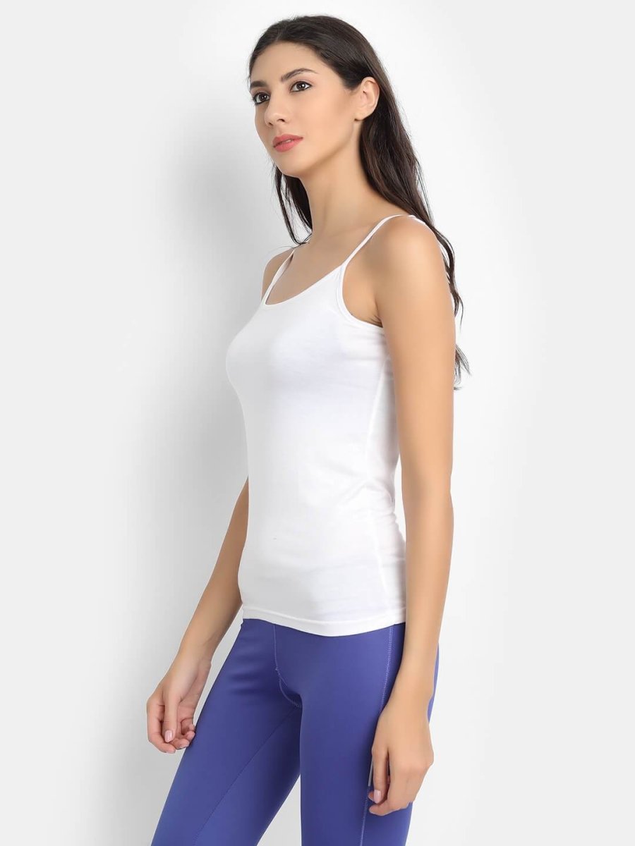 Camisole Bamboo Fabric Top for Women – Womens Top by Bamboology available on Brown Living™. S White. SKU: 225 - 09553 - BAMBOOLOGY - BT - SS21 - CAMI - 21. Img 1.
