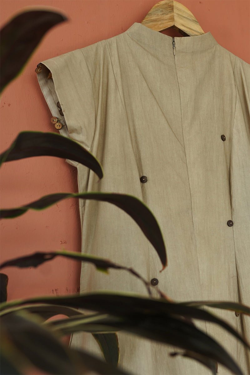 Buy Coral Faye Tea length Dress | Shop Verified Sustainable Products on Brown Living