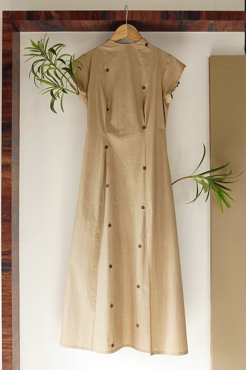 Buy Coral Faye Tea length Dress | Shop Verified Sustainable Products on Brown Living