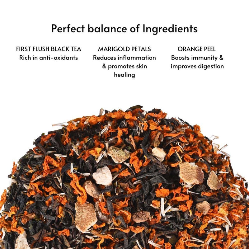 Buy Coral Glow- Citrusy Black Tea | Shop Verified Sustainable Tea on Brown Living™