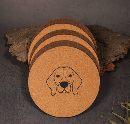 Cork Coasters | Eco - friendly | Dual color | Water Resistant (set of 2) | Verified Sustainable by Brown Living™