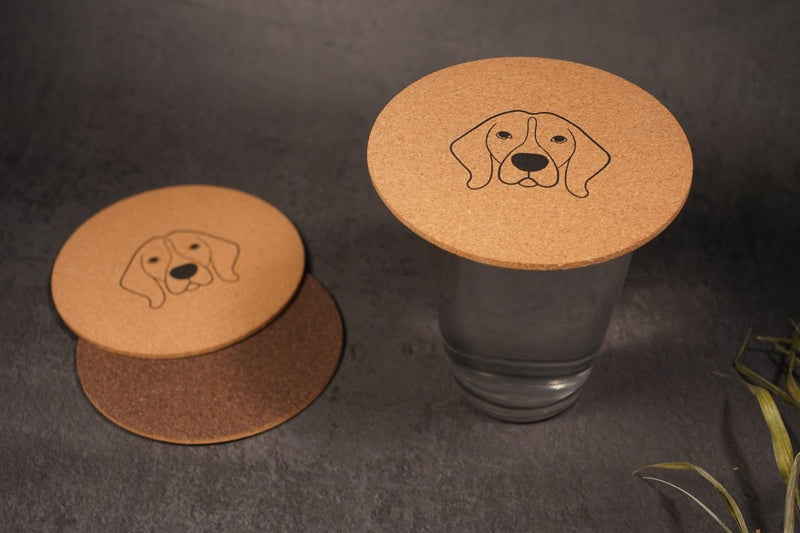 Buy Cork Coasters | Eco-friendly | Dual color | Water Resistant (set of 2) | Shop Verified Sustainable Table Essentials on Brown Living™