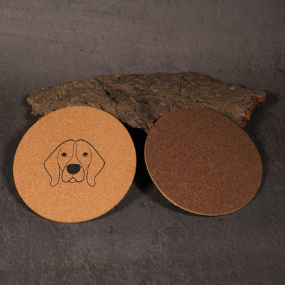 Cork Coasters | Eco - friendly | Dual color | Water Resistant (set of 2) | Verified Sustainable by Brown Living™