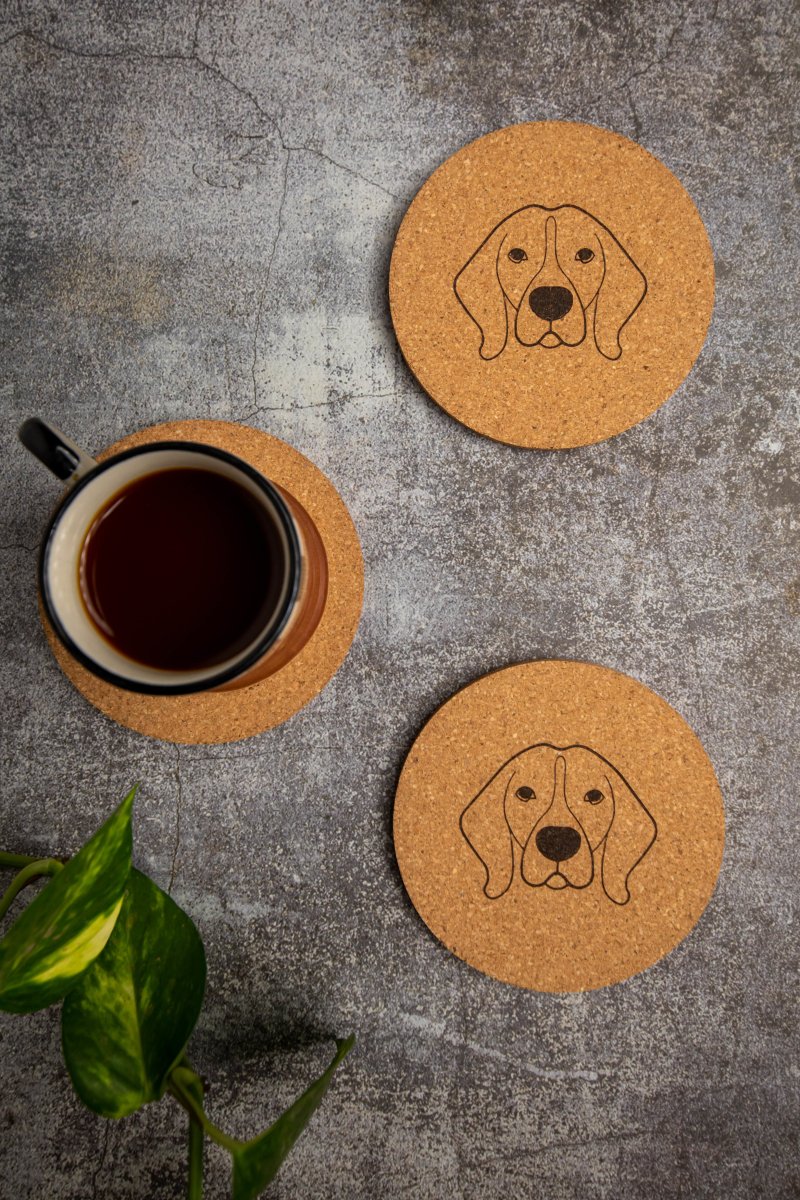 Buy Cork Coasters | Eco-friendly | Water Resistant and Aesthetic Coasters (set of 2 to 12) | Shop Verified Sustainable Table Decor on Brown Living™
