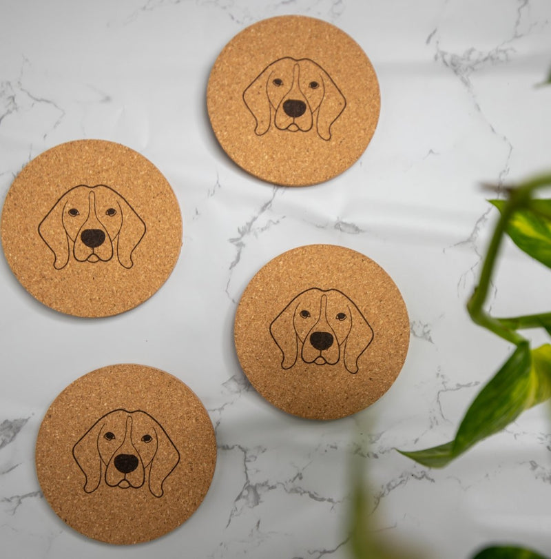 Buy Cork Coasters | Eco-friendly | Water Resistant and Aesthetic Coasters (set of 2 to 12) | Shop Verified Sustainable Table Decor on Brown Living™