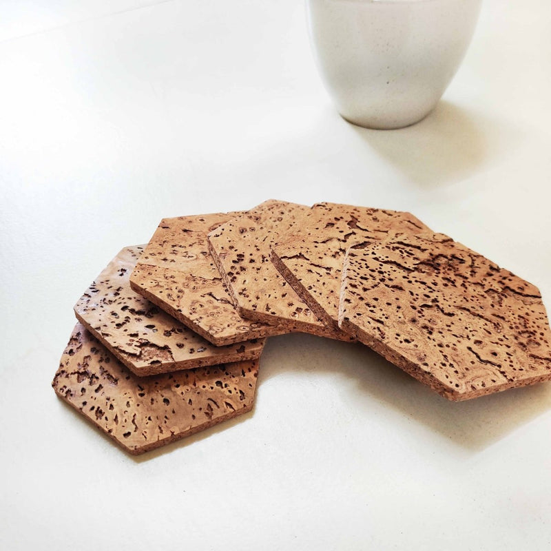 Buy Cork Coasters Set of 4 and 6 | Shop Verified Sustainable Table Essentials on Brown Living™