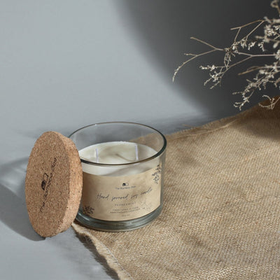 Cork Lid Soy Candle | Jar Candle | Natural & Paraffin Free – Candles & Fragrances on Brown Living™. SKU: TBB - 80. Img 1.