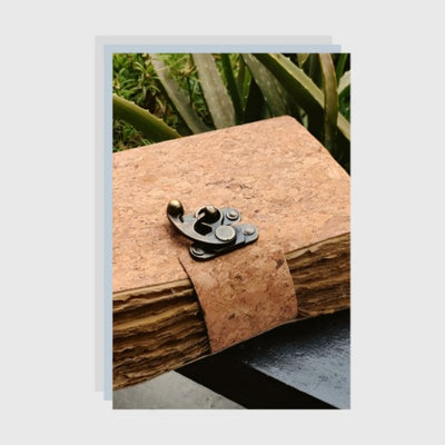 Cork & Recycled Paper Jumbo Journal – Notebooks & Notepads on Brown Living™. SKU: OEP308. Img 4.