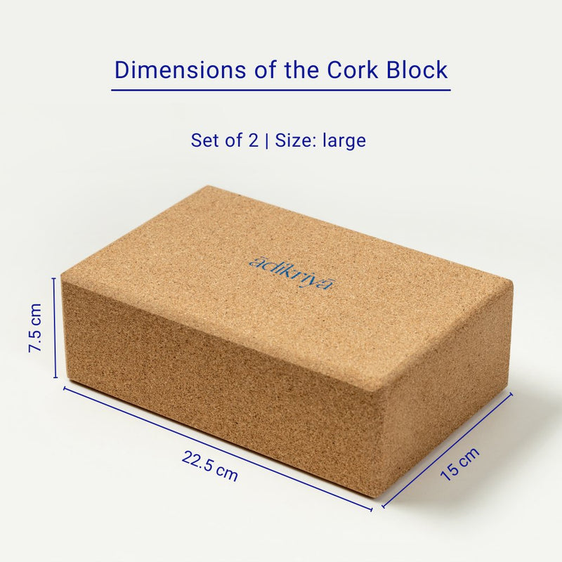 Cork Yoga Blocks (Set of 2) | Verified Sustainable Yoga Block on Brown Living™