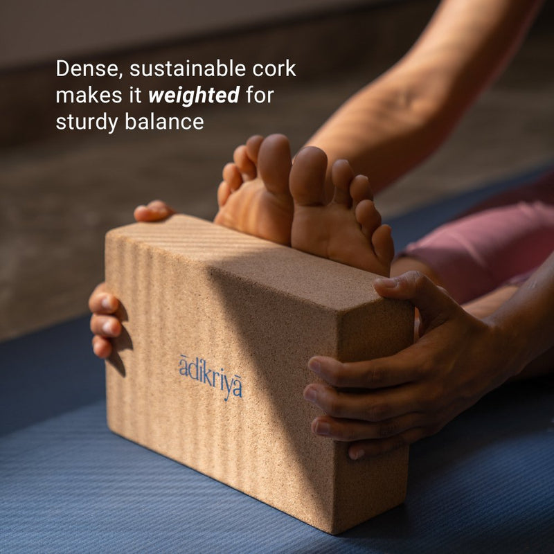 Cork Yoga Blocks (Set of 2) | Verified Sustainable Yoga Block on Brown Living™